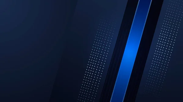 Modern Shiny Realistic Dark Blue Black Shadow Abstract Design Presentation — 图库矢量图片