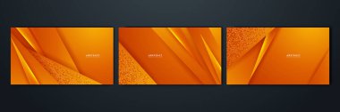 Posterler, afişler, iniş sayfası konsepti resmi için geometrik yaratıcı ve minimal gradyan kavramlara sahip soyut minimal turuncu arkaplan.