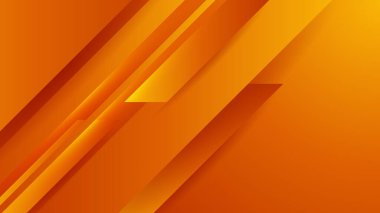 Posterler, afişler, iniş sayfası konsepti resmi için geometrik yaratıcı ve minimal gradyan kavramlara sahip soyut minimal turuncu arkaplan.