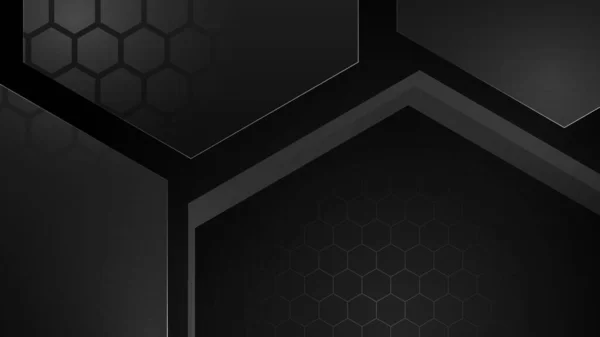 Black Background Modern Corporate Concept Design — Vector de stock