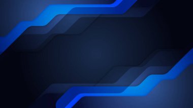 Abstract modern blue and black background. Vector illustration design for presentation, banner, cover, web, flyer, card, poster, wallpaper, texture, slide, magazine, and powerpoint.