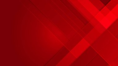 Abstract red vector background with stripes dots circles waves