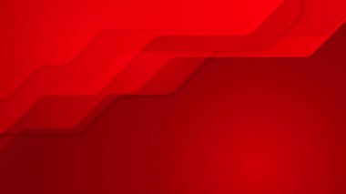 Abstract red vector background with stripes dots circles waves