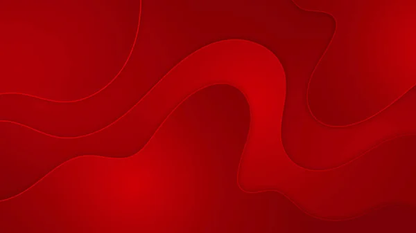 Абстрактный Красный Вектор Фона Полосками Точек Круги Волны — стоковый вектор