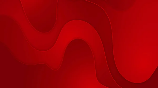 Abstract Red Vector Background Stripes Dots Circles Waves — Image vectorielle