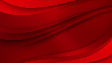 Abstract red vector background with stripes dots circles waves