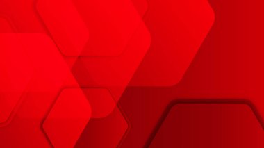 Abstract red vector background with stripes dots circles waves