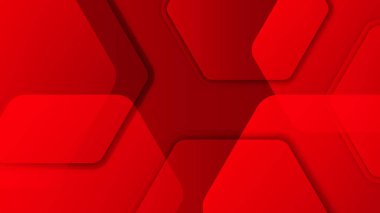 Abstract red vector background with stripes dots circles waves