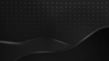 Black background with metal style game design