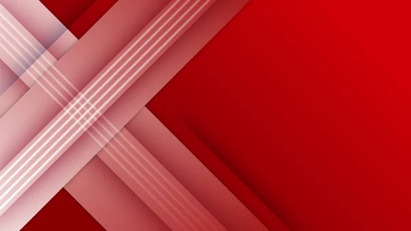 Abstraktes Rotes Banner Hintergrund — Stockvektor