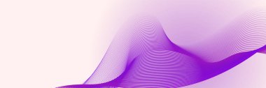 Abstract wave curve lines banner background design. Vector illustration. Modern template abstract design flowing particles wave, dynamic motion curve lines.