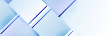 Light blue white abstract modern banner background design. Vector graphic pattern template illustration.
