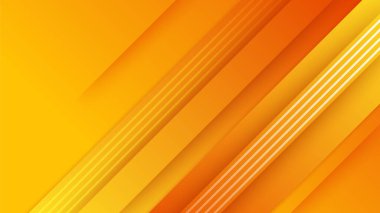 Abstract orange and yellow banner background