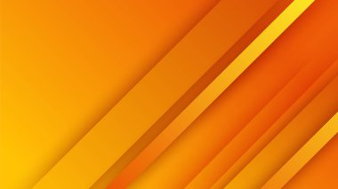 Abstract orange and yellow banner background