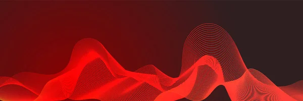 Abstract Wave Curve Lines Banner Background Design Vector Illustration Modern — ストックベクタ