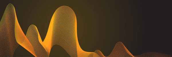 Abstract Wave Curve Lines Banner Background Design Vector Illustration Modern — Archivo Imágenes Vectoriales