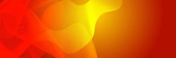 Abstract Orange Yellow Wave Curve Lines Banner Background Design Vector — Vettoriale Stock