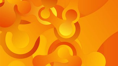 Abstract orange and yellow banner background