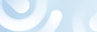Light blue white abstract modern banner background design. Vector graphic pattern template illustration.