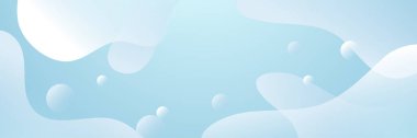 Light blue white abstract modern banner background design. Vector graphic pattern template illustration.