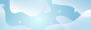 Light blue white abstract modern banner background design. Vector graphic pattern template illustration.