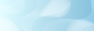 Light blue white abstract modern banner background design. Vector graphic pattern template illustration.
