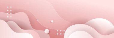 Abstract pink banner background design. Vector abstract graphic design banner pattern background template.