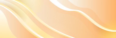 Abstract light orange yellow banner background design. Vector abstract graphic design banner pattern background template.