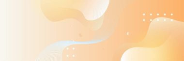 Abstract light orange yellow banner background design. Vector abstract graphic design banner pattern background template.