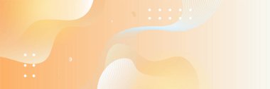 Abstract light orange yellow banner background design. Vector abstract graphic design banner pattern background template.