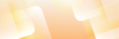 Abstract light orange yellow banner background design. Vector abstract graphic design banner pattern background template.