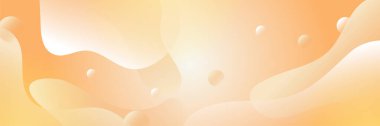 Abstract light orange yellow banner background design. Vector abstract graphic design banner pattern background template.