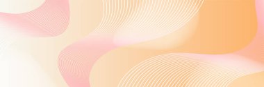 Abstract light orange yellow banner background design. Vector abstract graphic design banner pattern background template.