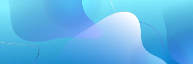 Abstract banner background in blue colors