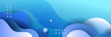 Modern abstract blue banner background with light multiply and shiny effect vector illustration. Suit for business, corporate, banner, backdrop and much more
