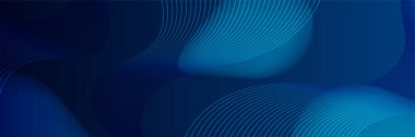 Abstract luxury dark blue banner background