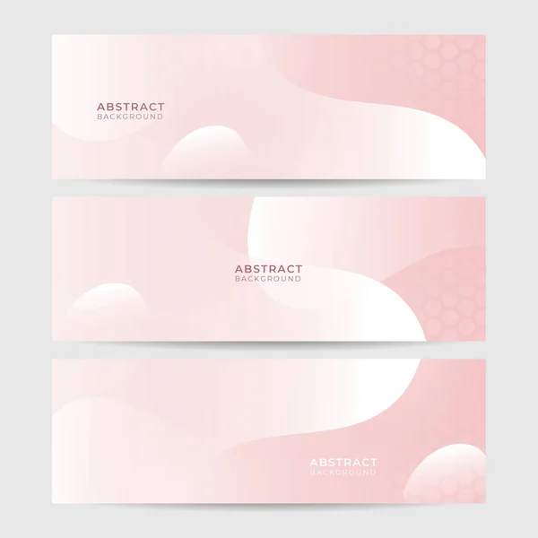 Abstract Pink Banner Background Design Vector Abstract Graphic Design Banner — Vector de stock