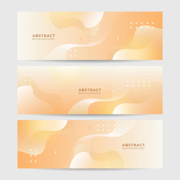 Abstract Light Orange Yellow Banner Background Design Vector Abstract Graphic — Stock Vector