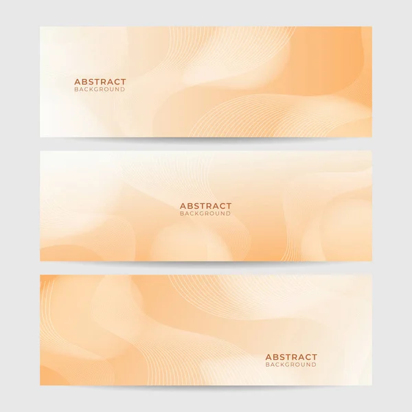 Abstract Light Orange Yellow Banner Background Design Vector Abstract Graphic — Image vectorielle