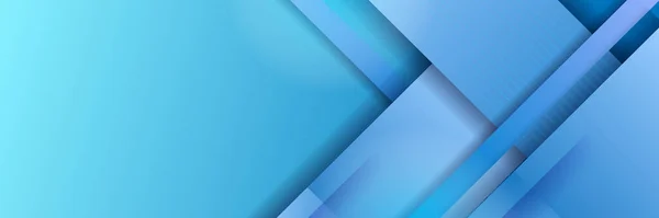 Blue Banner Background Glowing Dots Bokeh Style — Stockový vektor
