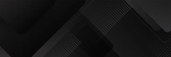 Black Lighting Banner Background Diagonal Stripes Vector Abstract Background — Stockvector