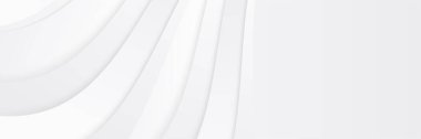 White abstract modern banner background design. Vector graphic pattern template illustration.