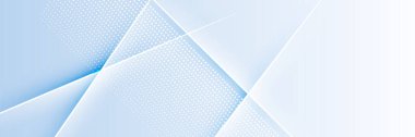 Light blue white abstract modern banner background design. Vector graphic pattern template illustration.