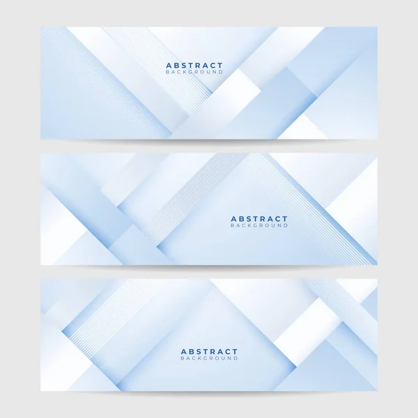 Light Blue White Abstract Modern Banner Background Design Vector Graphic — Wektor stockowy