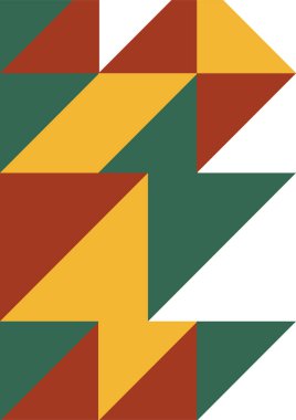 Flat bauhaus memphis geometric colorful abstract design background