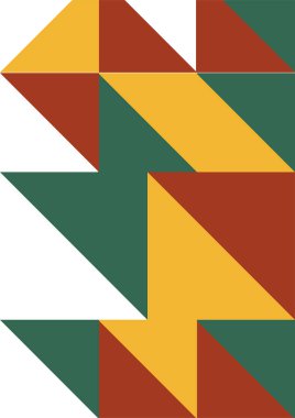 Flat bauhaus memphis geometric colorful abstract design background