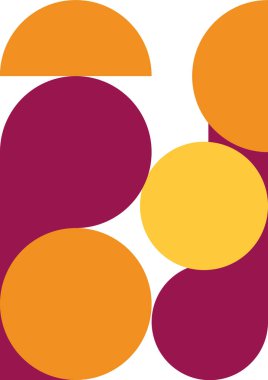 Flat bauhaus memphis geometric colorful abstract design background