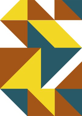 Flat bauhaus memphis colorful abstract design background