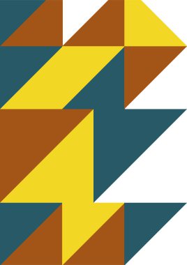 Flat bauhaus memphis colorful abstract design background