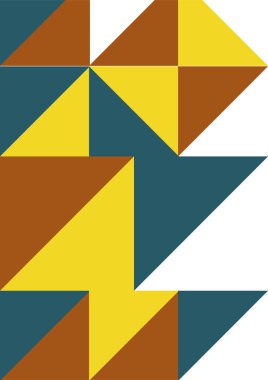 Flat bauhaus memphis colorful abstract design background